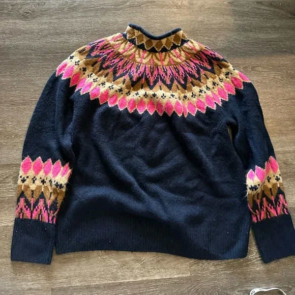 Vibrant Mock Turtle Neck - Picture 1 of 6